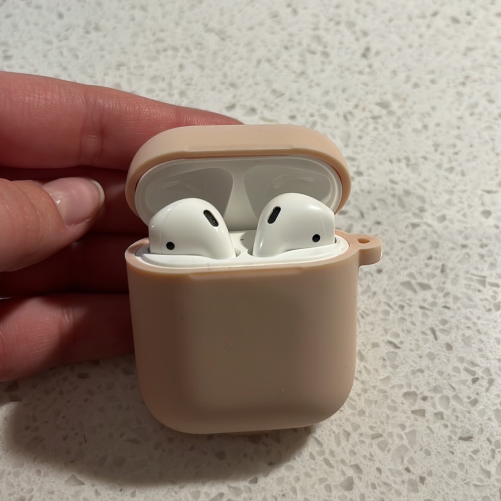 Apple Airpods with Pink Case